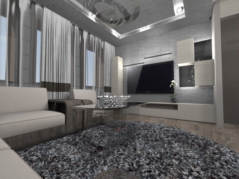 Nappali részlet látványterve