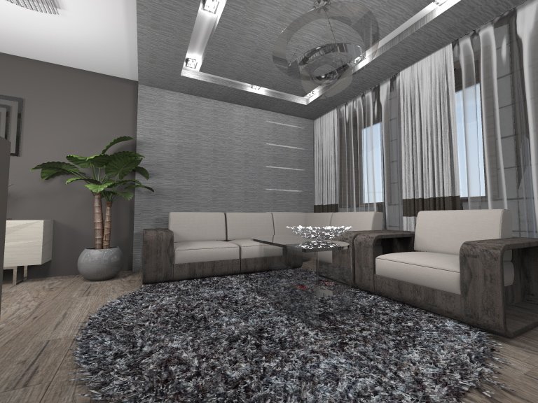 Kanapés fal LED dekorcsíkokkal a falon